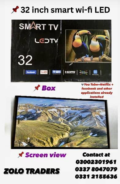 LED TV 32" smart wifi. 0