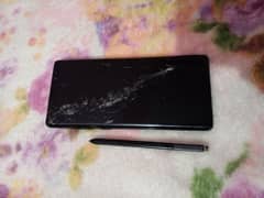 Samsung note 8 ,no touch working,damaged back ,,only for parts 0