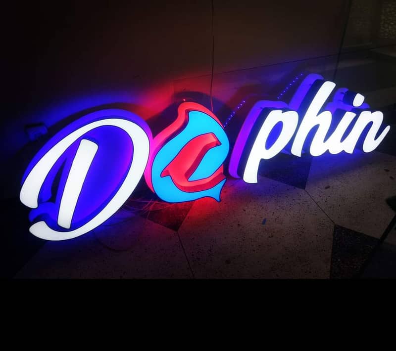 3D sign board/Vinyl Backlight Sign/Vinal pasting phone no :03234925361 3