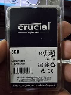 8GB Ram module Crucial DDR4 2666