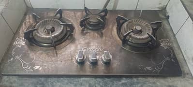 automatic stove black color