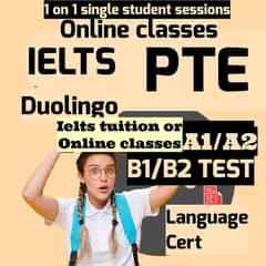 IELTS PTE DUOLINGO LANGUAGE CERT TUTOR OR ONLINE CLASSES