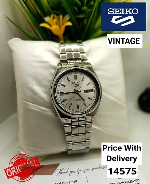 SEIKO 5 CITIZENS ORIENT AUTOMATIC MEN WRIST WATCH 03161737353 0