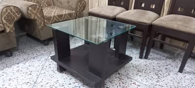 Three Centre Tables With Glass Top