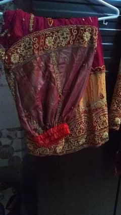 Heavy embroidery,gharara trouser with shirt almost brand new