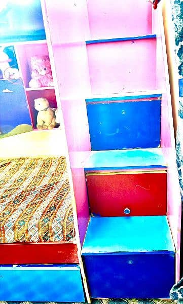Bunk Bed Kids Car Style, Slide, Stairs & Dressing Table Easy 2 Asemble 3