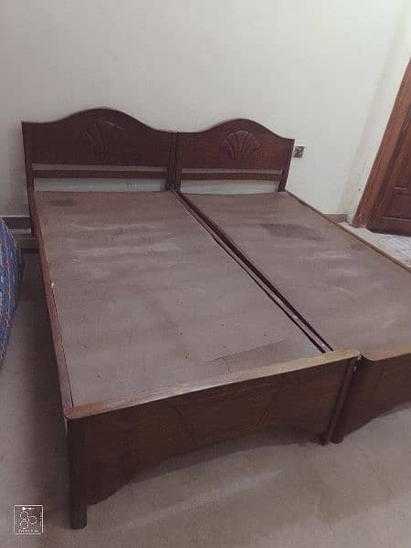 three single wooden bed 2
