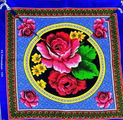 12pec roti dastarkhwan,  fabric crystal cotton, size 24×24