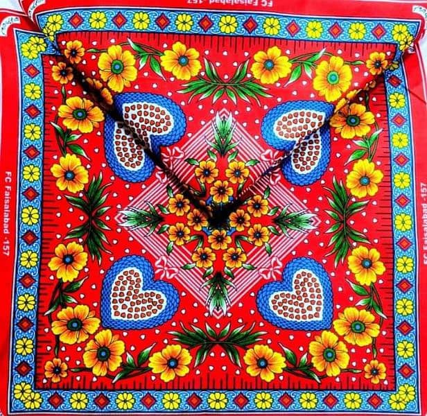 12pec roti dastarkhwan,  fabric crystal cotton, size 24×24 1