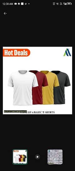 Man stitched plain best quality t shirt pack of 4 in just 1500 0