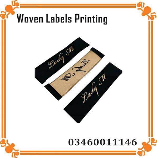 woven labels hang tags paper bags heat transfer labels stickers 3