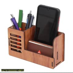 1 pc mobile holder wooden desk organixer