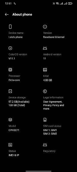 Oppo A16s ( 4 GB / 128 GB ) 4