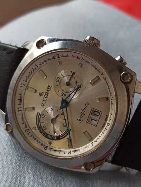 Accurate  Symphony Dual Time watch swiss made 0