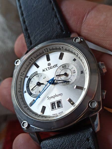 Accurate  Symphony Dual Time watch swiss made 3