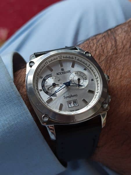 Accurate  Symphony Dual Time watch swiss made 5
