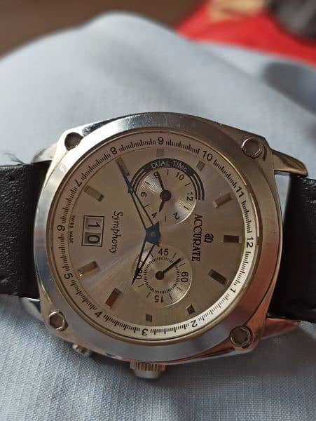 Accurate  Symphony Dual Time watch swiss made 8