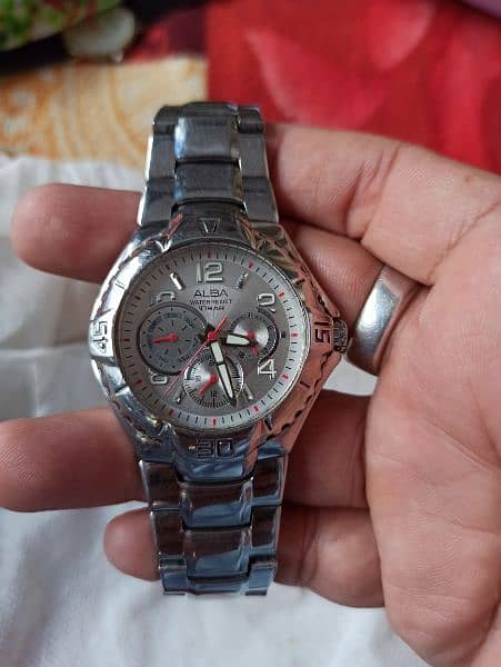 Alba chronograph WR10 Bar watch original 4