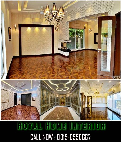 Home, Office Renovation/Decor Wall's/Flooring/WPC, PVC Panel/Wallpaper 0