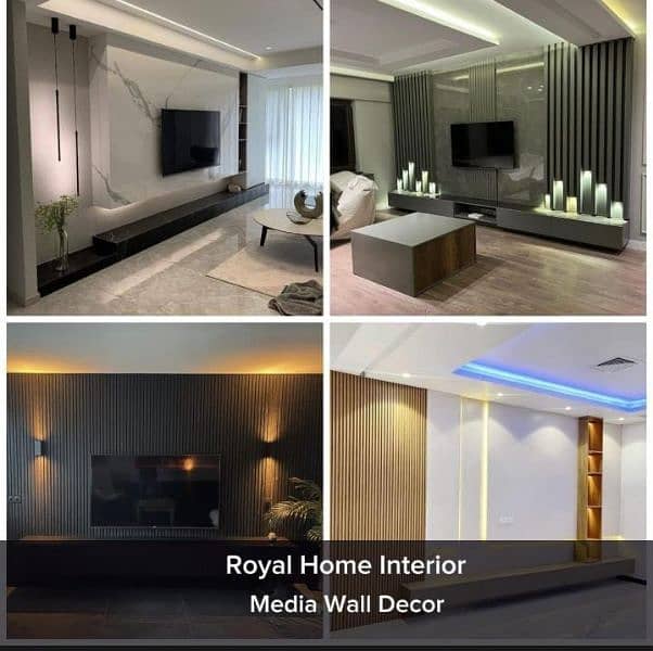 Home, Office Renovation/Decor Wall's/Flooring/WPC, PVC Panel/Wallpaper 4