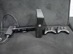 Xbox 360 with kinect+ 2 wireless remotes for Sale