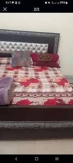 Double bed without mattress reasonable price condition 10/6