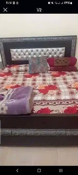 Double bed without mattress reasonable price condition 10/6 1