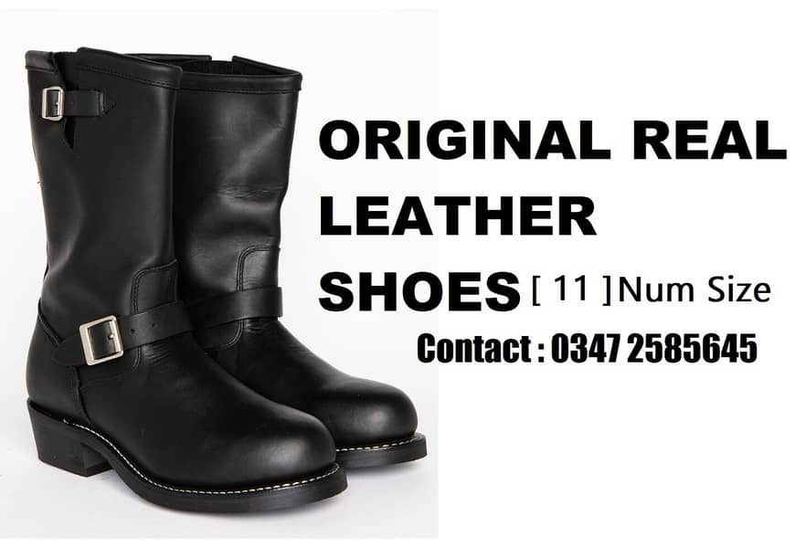 Original Leather Long Shoes Made by 100% Orginal Leather 0