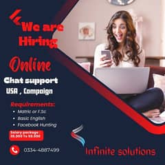 Hiring for USA chat support