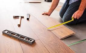 Wooden Flooring / Vinyl Flooring / Flutted Panel / Wallpaper / Grass