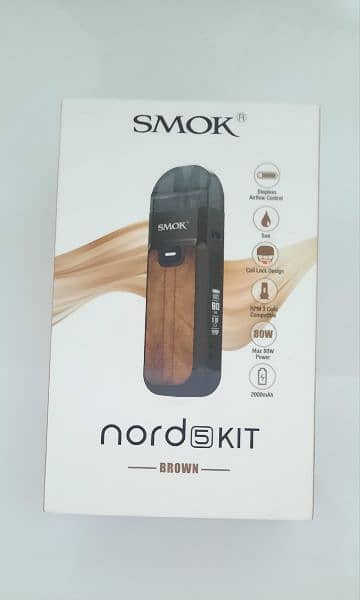 smoke nord 5 kit vape special addition. with flavour bottle 2
