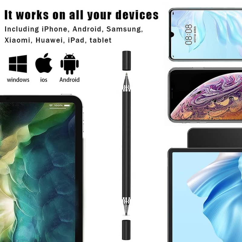 2 In 1 Stylus Pen for Mobile Phone Tablet Drawing Capacitive Pencil 0