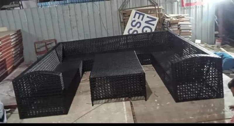 RATTAN-MS-SS sofa set 5 seater 4