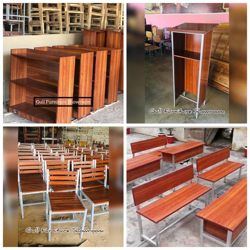 StudentDeskbench/File Rack/Chair/Table/School/College/Office Furniture 6