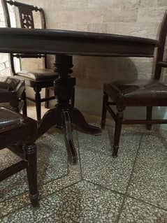 used Dining table with 6 chairs