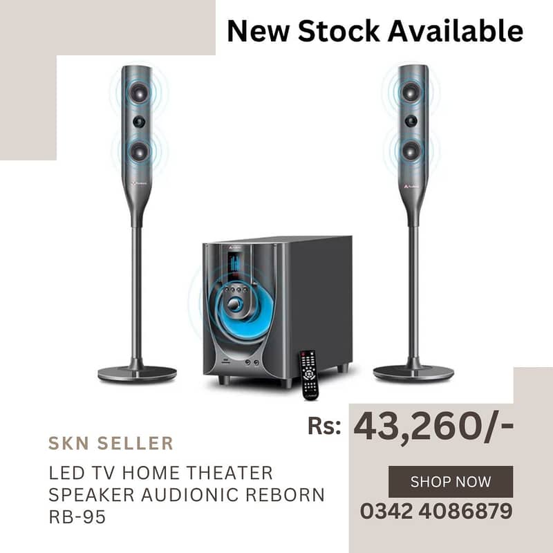 New Stock (F&D A550x Multimedia Bluetooth Speaker (Black) 5