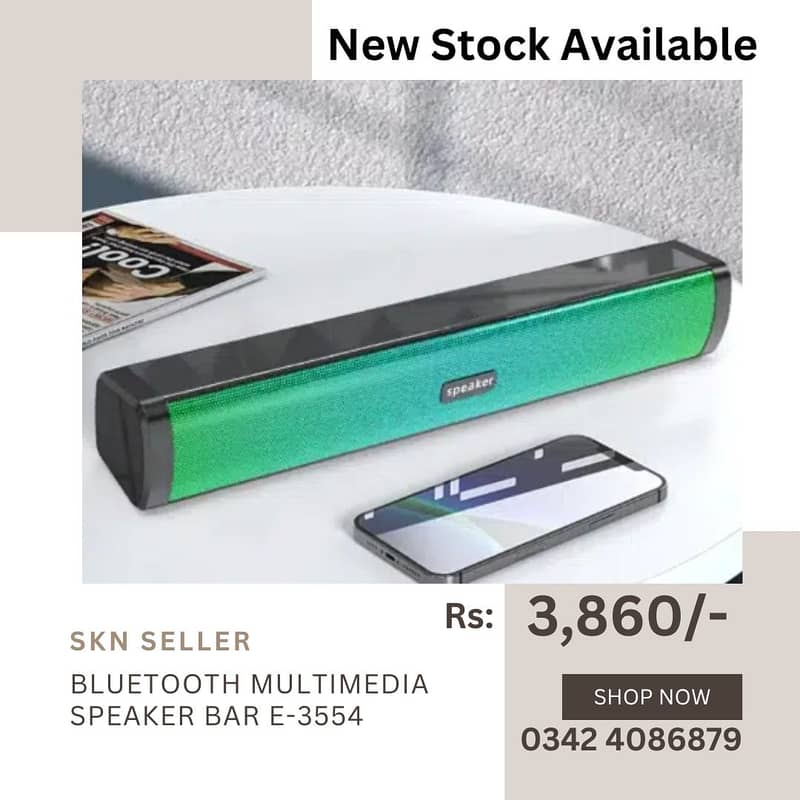 New Stock (F&D A550x Multimedia Bluetooth Speaker (Black) 15