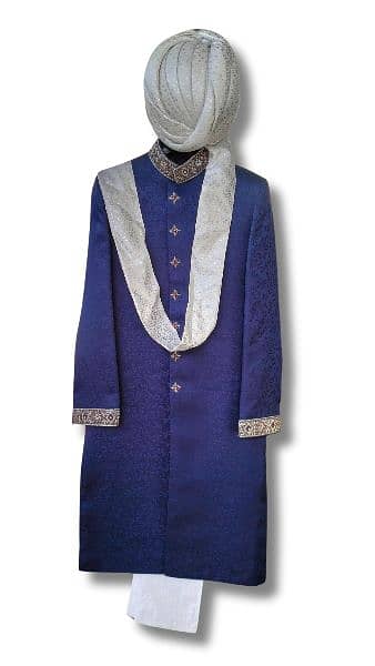 Groom dress ( sherwani, pajama, kulla and khusay) 2