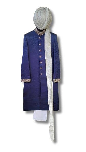 Groom dress ( sherwani, pajama, kulla and khusay) 3
