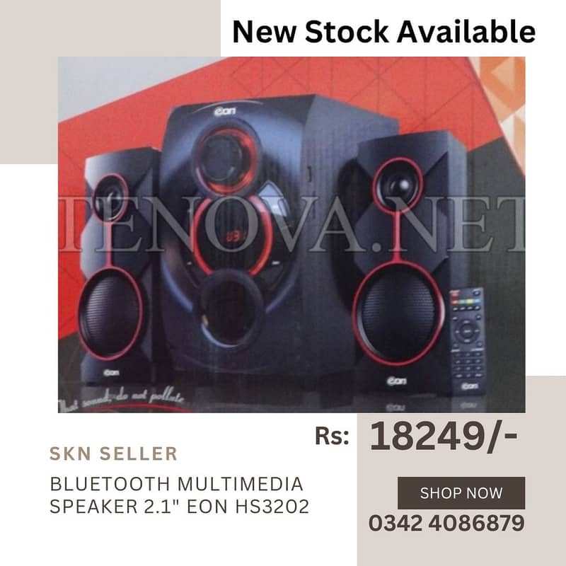 New Stock (Eon 1903 - New Powerfull 2.1 Bluetooth Multimedia Speaker) 3