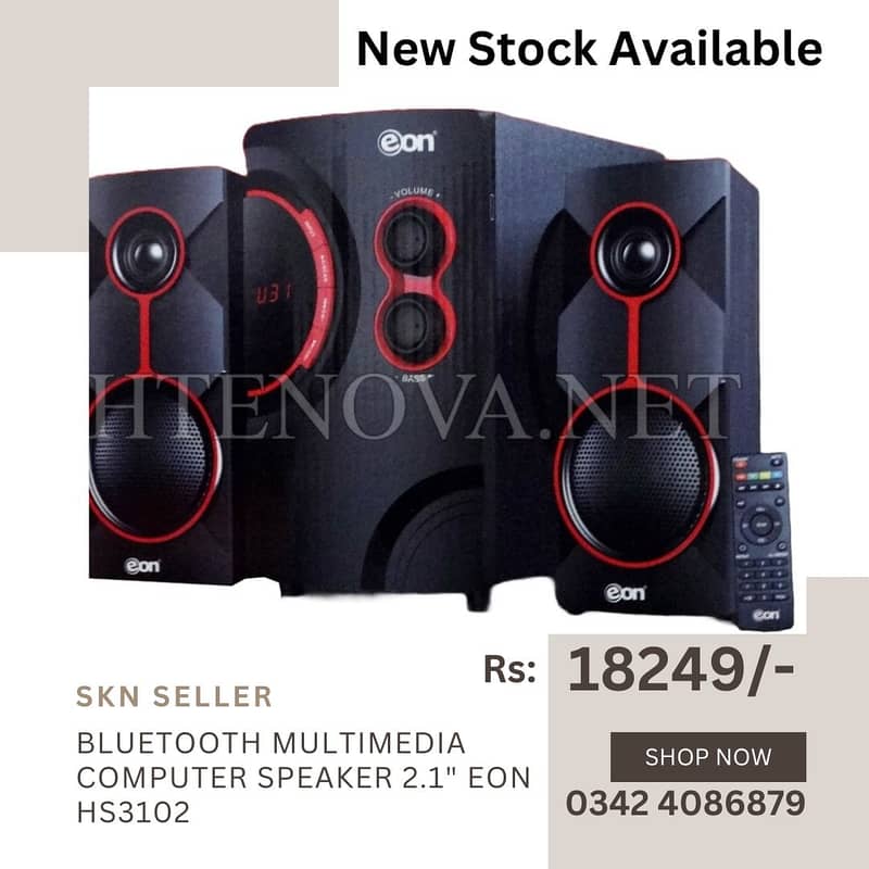 New Stock (Eon 1903 - New Powerfull 2.1 Bluetooth Multimedia Speaker) 4
