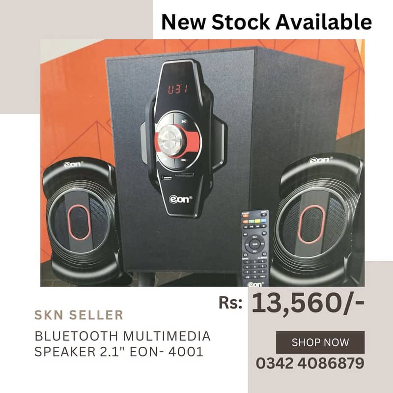 New Stock (Eon 1903 - New Powerfull 2.1 Bluetooth Multimedia Speaker) 7