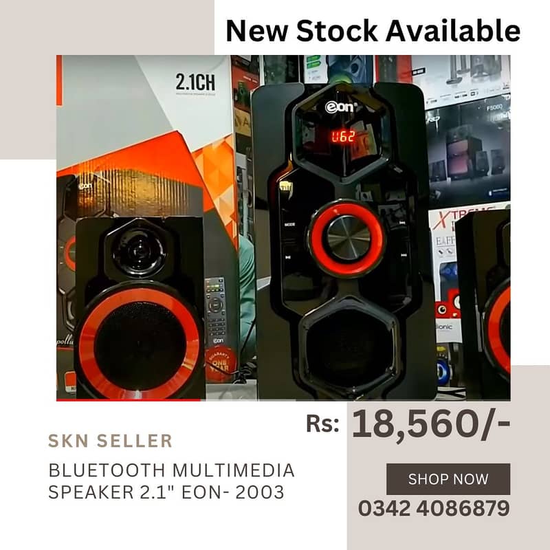 New Stock (Eon 1903 - New Powerfull 2.1 Bluetooth Multimedia Speaker) 14