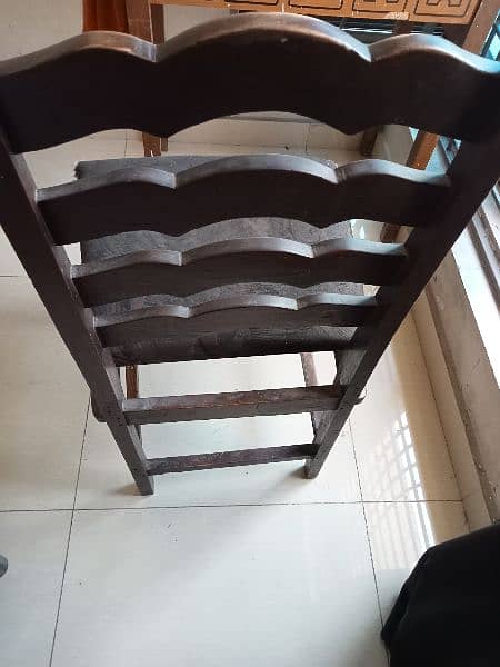 6 pure wood chair set (urgent sell). 2