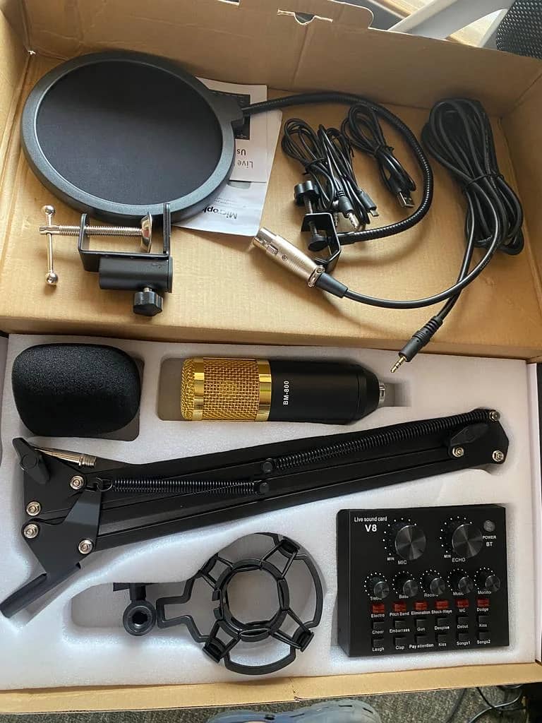 BM800 Youtube recording Mic,  tiktok live recording voice over mixing 1