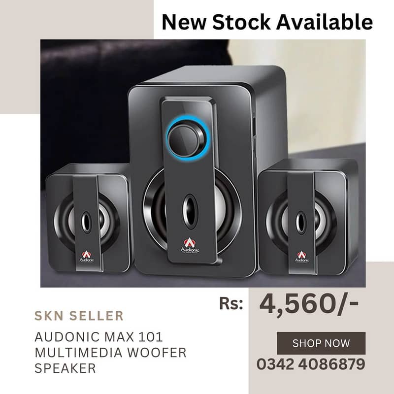 New stock (Audionic AD-7000 Plus Hi-Fi Portable Woofer Speakers) 1