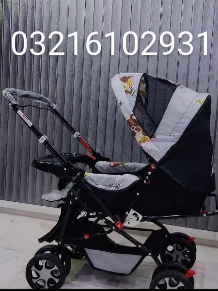 Imported heavy duty baby stroller pram best for new born 03216102931 0