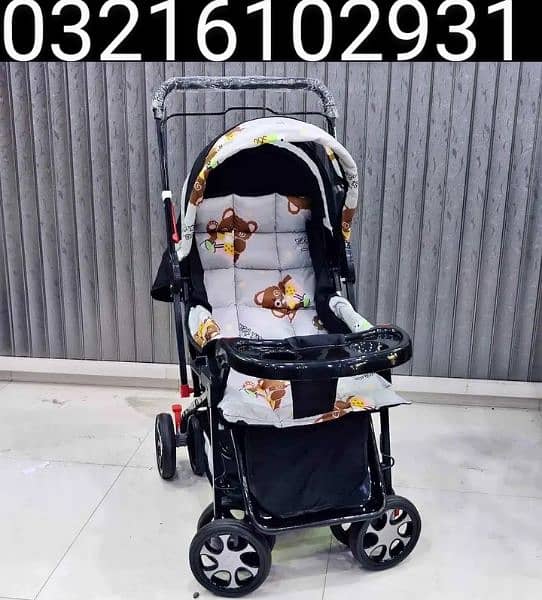 Imported heavy duty baby stroller pram best for new born 03216102931 2