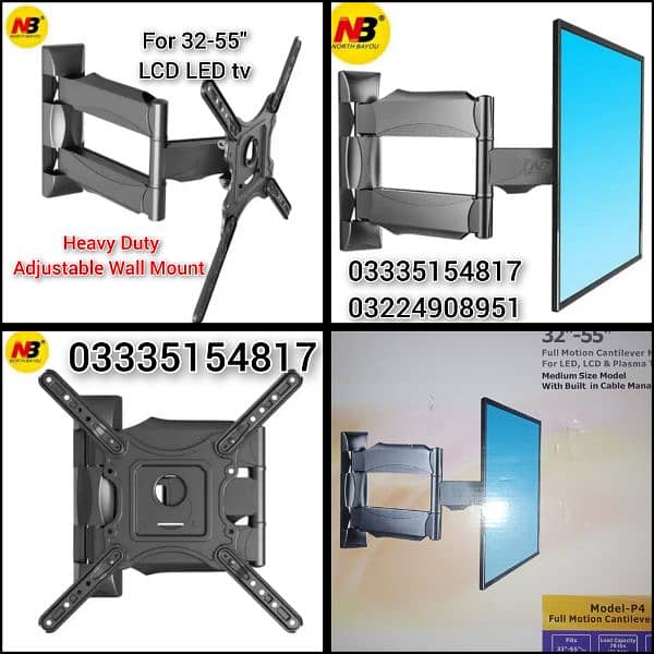 LCD LED tv Floor stand with wheel For office home institute media expo 7