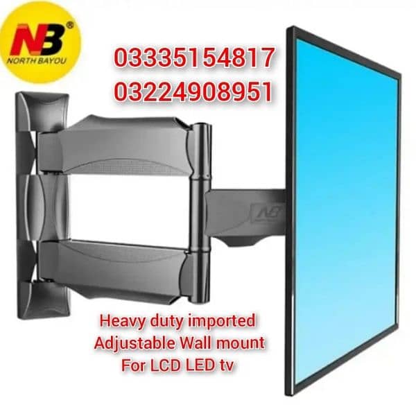 LCD LED tv monitor adjustable moveable wall mount bracket imported 1